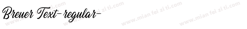 Breuer Text-regular字体转换